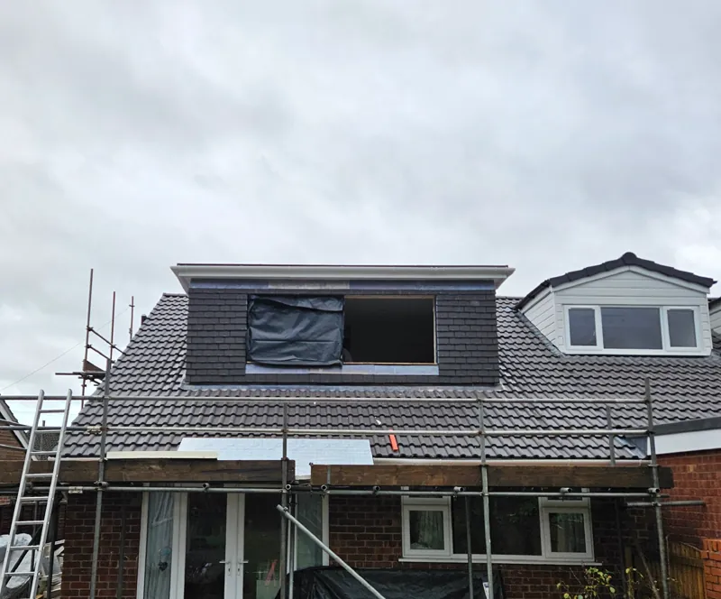 Full-width rear dormer conversion with luxury en-suite on a semi-detached home in Poynton